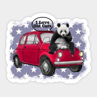 Panda on the Car Sticker